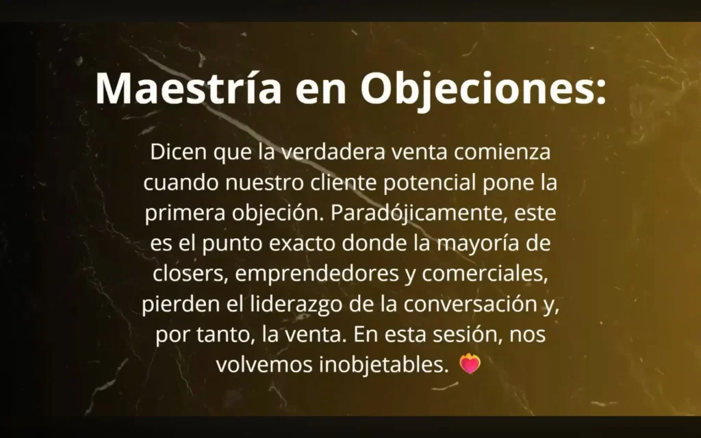 closers nomadas maestria en objeciones cierre de ventas