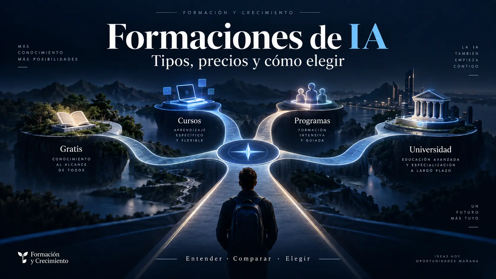 Formaciones de IA en 2026: tipos, precios y cómo elegir